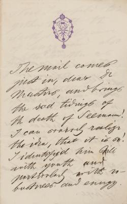 Lot #332 Ferdinand von Mueller Autograph Letter