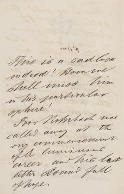 Lot #332 Ferdinand von Mueller Autograph Letter Signed - Image 2