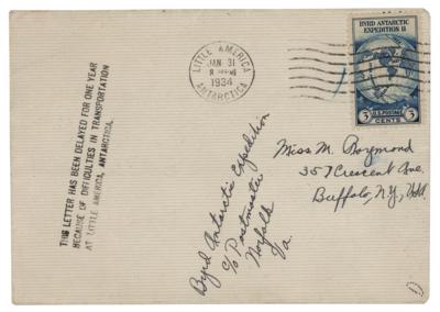 Lot #225 Richard E. Byrd: Little America Postal Cover - Image 1