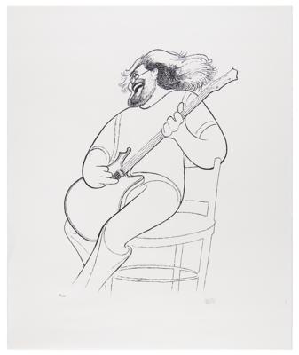 Lot #626 Grateful Dead: Al Hirschfeld Signed Lithograph