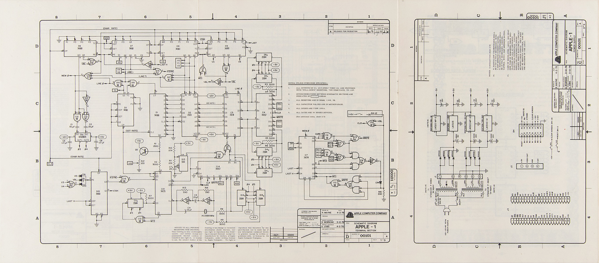 Lot #8025 Apple-1 Computer Operation Manual - Image 8