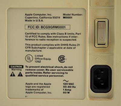 Lot #8052 Apple Macintosh 128K Computer - Image 6