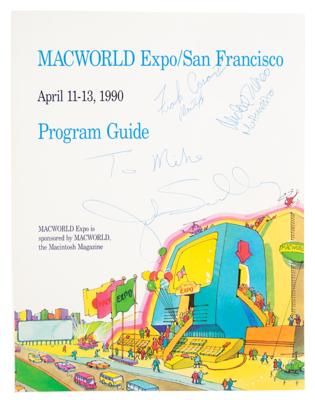 Lot #8045 John Sculley Signed Macworld Expo Program