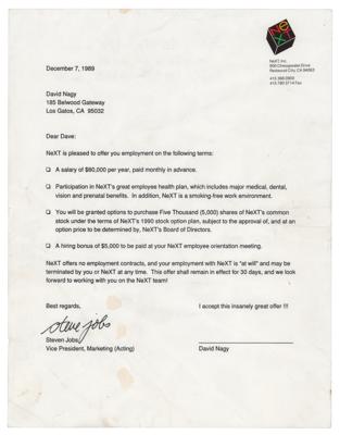 Lot #8033 Steve Jobs Typed Letter Signed - Image 1