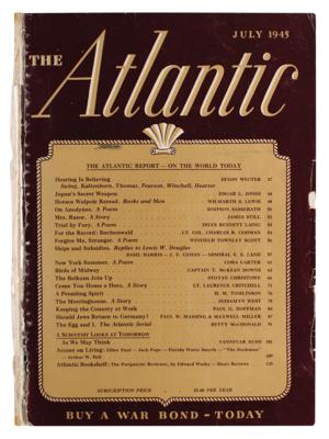Lot #8007 Vannevar Bush: 'As We May Think' in The Atlantic (July 1945) - Image 2