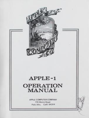 Lot #8024 Apple-1 Computer Operating Manual Page Proofs Signed by Ron Wayne