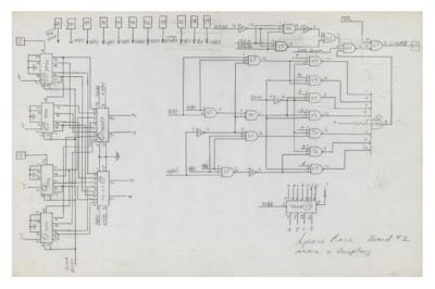 Lot #8015 Allan Alcorn: Original Space Race Hand-Drawn Schematics (c. 1973) - Image 5