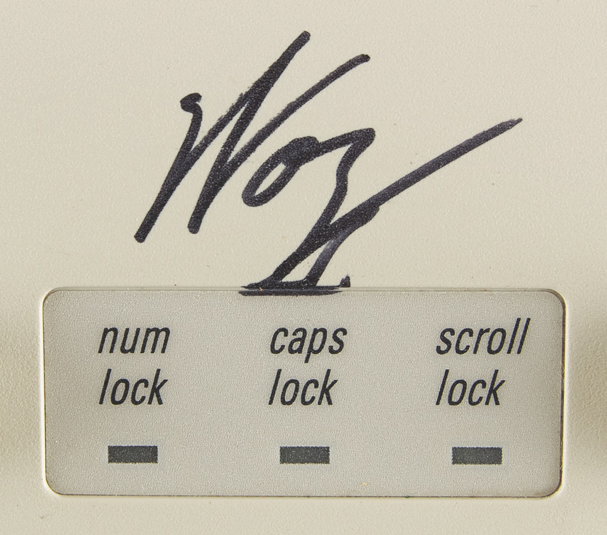 Lot #8043 Steve Wozniak Signed Apple Keyboard - Image 2