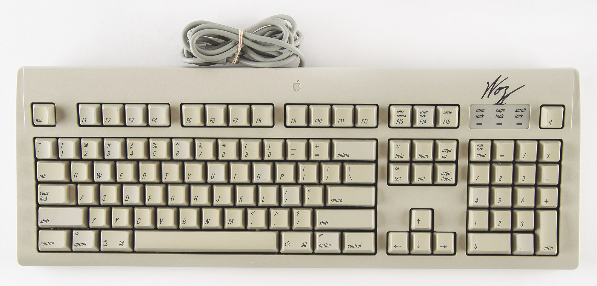 Lot #8043 Steve Wozniak Signed Apple Keyboard - Image 3
