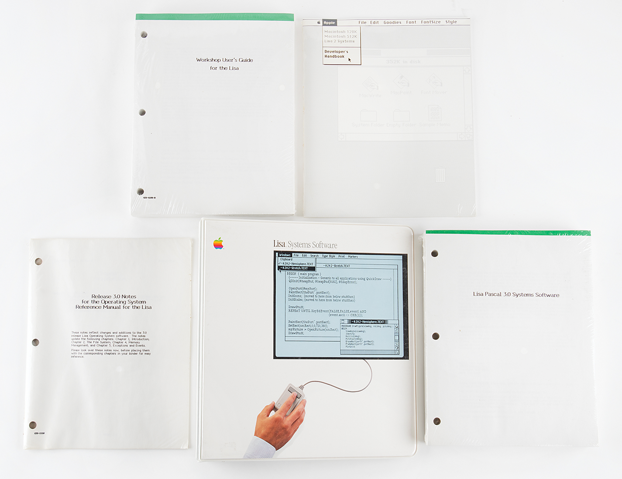 Apple Lisa Pascal Workshop 3.0 Sealed Software and Guides