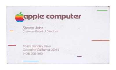 Lot #8027 Steve Jobs Apple Business Card (c. 1983) - Image 1