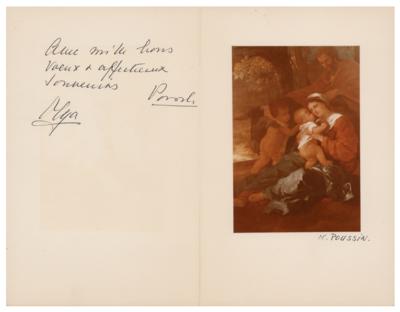 Lot #423 Prince Paul and Princess Olga of Yugoslavia Signed Christmas Card - Image 1