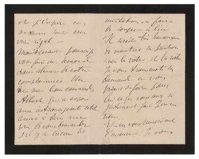 Lot #635 Henri de Toulouse-Lautrec Autograph Letter Signed - Image 2
