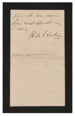 Lot #635 Henri de Toulouse-Lautrec Autograph Letter Signed - Image 3
