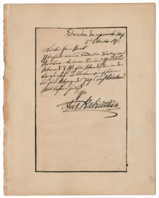 Lot #776 Anton Rubinstein Autograph Letter Signed