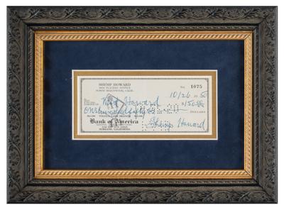 Lot #1039 Three Stooges: Shemp Howard Signed Check - Image 2