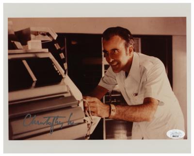 Lot #967 Christopher Lee Signed Photograph