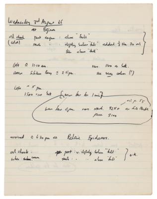 Lot #268 Francis Crick Handwritten Notes - Image 1