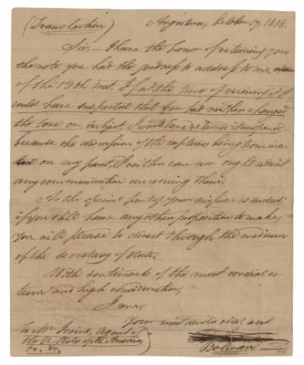 Lot #183 Simon Bolivar Letter Signed - Image 2