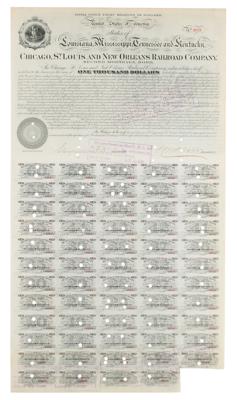 Lot #458 Stuyvesant Fish Signed Mortgage Bond - Image 1