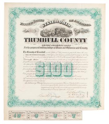 Lot #405 Ohio: Trumbull County Seven Percent Bond - Image 1