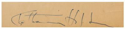 Lot #946 Katharine Hepburn Signed Sketch - Image 3