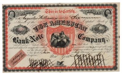 Lot #155 American Bank Note Company Stock Certificate - Image 1
