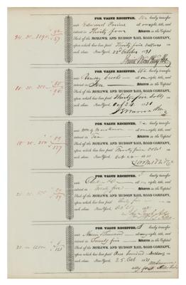 Lot #210 William B. Astor Signed Stock Transfer Receipt - Image 1