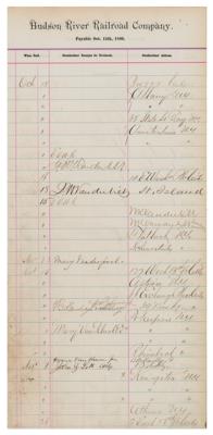 Lot #482 Frederick, Jacob, and William Vanderbilt Document Signed - Image 1