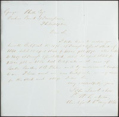 Lot #211 William B. Astor Autograph Letter Signed - Image 2