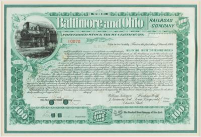 Lot #305 E. H. Harriman Signed Stock Certificate - Image 1