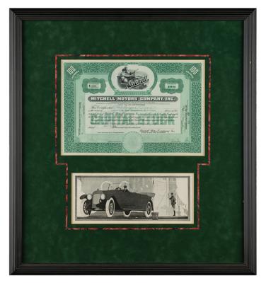 Lot #383 Mitchell Motors Company Stock Certificate - Image 1