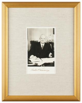 Lot #86 Herbert Hoover Signed Photograph - Image 1