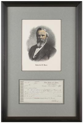 Lot #18 Rutherford B. Hayes Document Signed