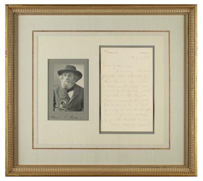 Lot #732 Edward Everett Hale Autograph Letter Signed and Signed Photograph - Image 1