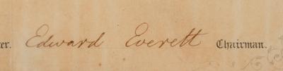 Lot #133 George Washington: Edward Everett Document Signed and Autograph Quotation Signed - Image 3