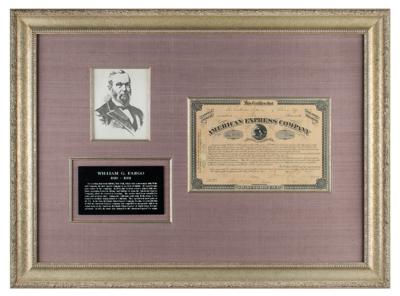 Lot #162 William Fargo Signed Stock Certificate - Image 1