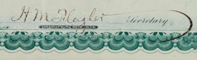 Lot #167 John D. Rockefeller and Henry M. Flagler Signed Stock Certificate - Image 4