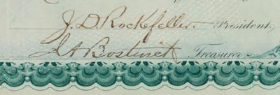 Lot #167 John D. Rockefeller and Henry M. Flagler Signed Stock Certificate - Image 5