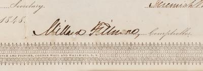 Lot #68 Millard Fillmore Document Signed - Image 3