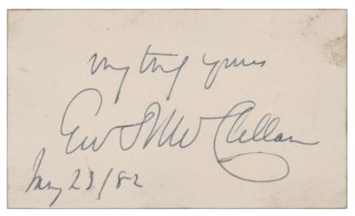 Lot #544 George B. McClellan Signature