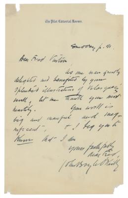 Lot #741 John Boyle O'Reilly Autograph Letter Signed - Image 1