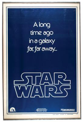 Lot #1011 Star Wars 1977 'Style B' Teaser One Sheet Movie Poster - Image 1