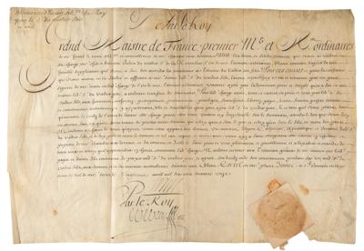 Lot #253 Jean-Baptiste Colbert Document Signed - Image 1