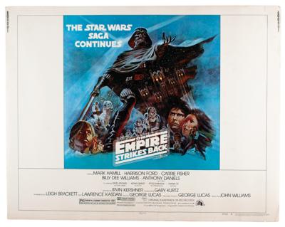 Lot #1023 Star Wars: The Empire Strikes Back 1980 'Style B' Dark Blue Half Sheet Movie Poster  - Image 1