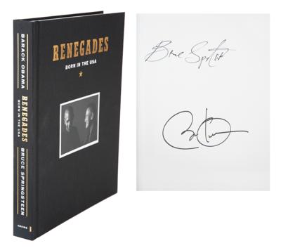 Lot #105 Barack Obama and Bruce Springsteen Signed Book - Image 1