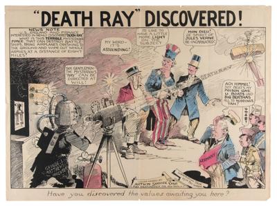 Lot #651 Death Ray Discovered Poster by Artwin Service Corp. - Image 1