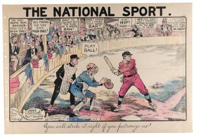 Lot #666 The National Sport Poster by James Cartoons - Image 1