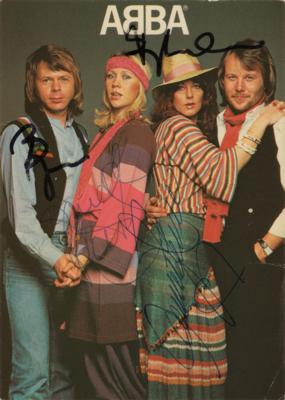 Lot #843 ABBA Signed Photograph