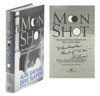 Lot #609 Alan Shepard Signed Book Inscribed to Hans Hosenthien of Operation Paperclip - Image 1